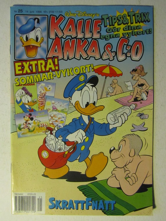 Kalle Anka & Co 1996 25 med bilaga