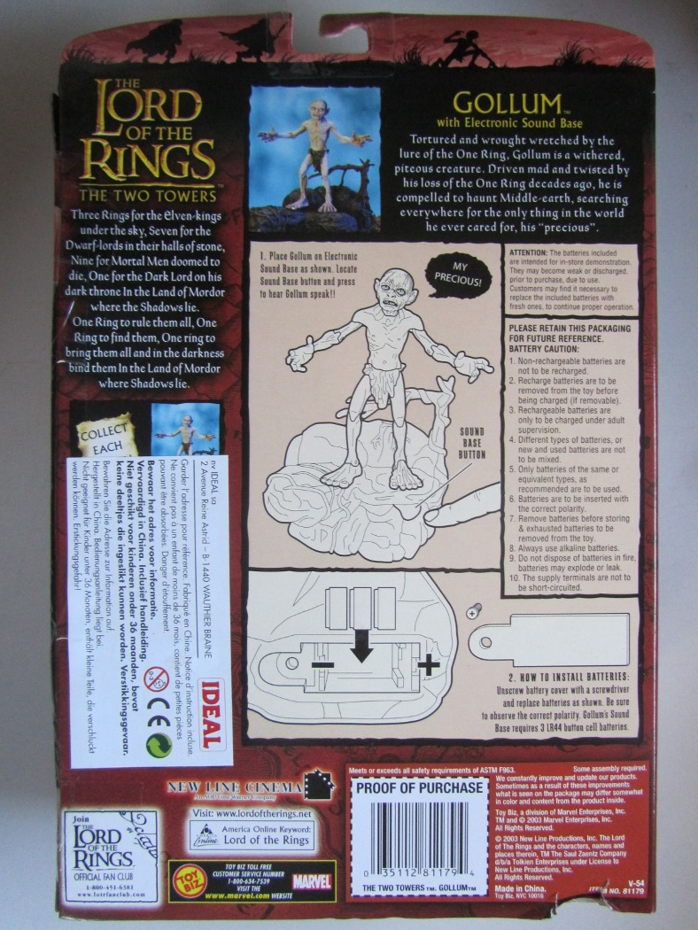 Gollum figur Sagan om ringen  - 3