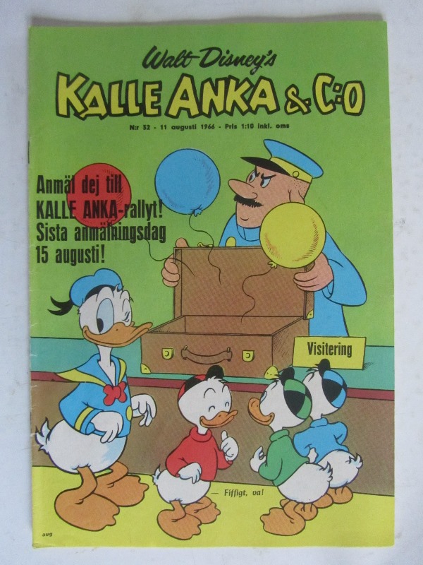 Kalle Anka 1966 32 Vg+