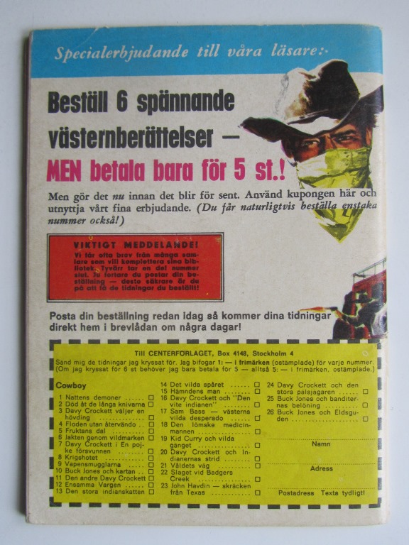 Cowboy 1967 09 Vg - 2