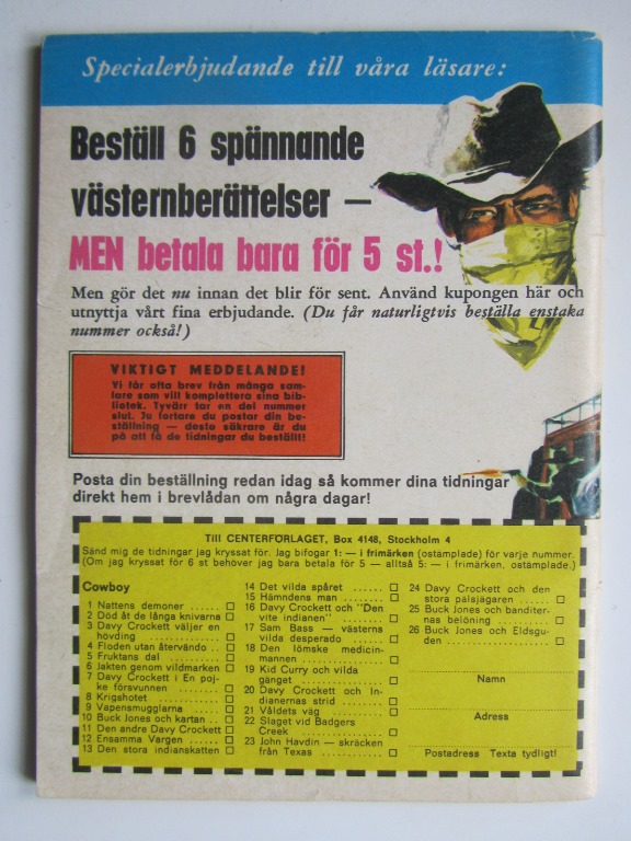 Cowboy 1967 08 Vg+ - 2