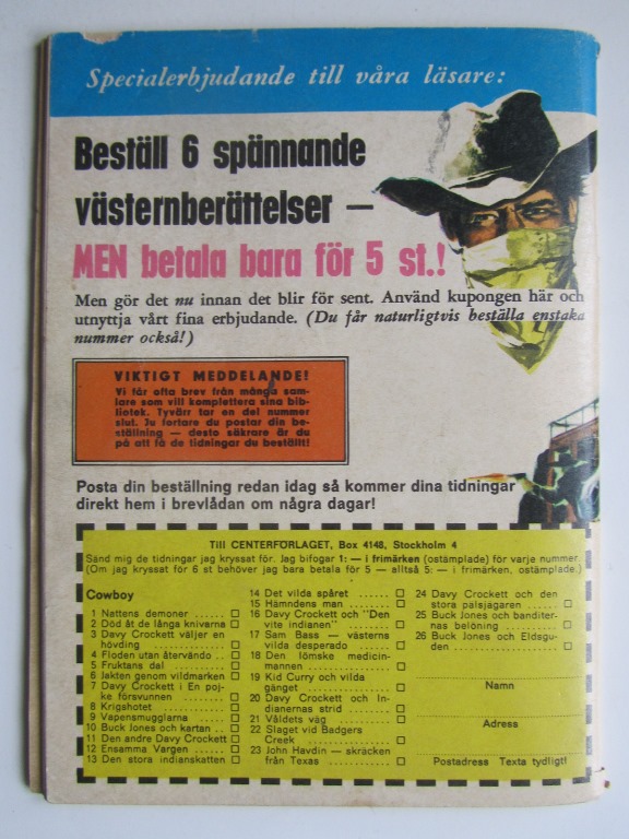 Cowboy 1967 07 Vg - 2