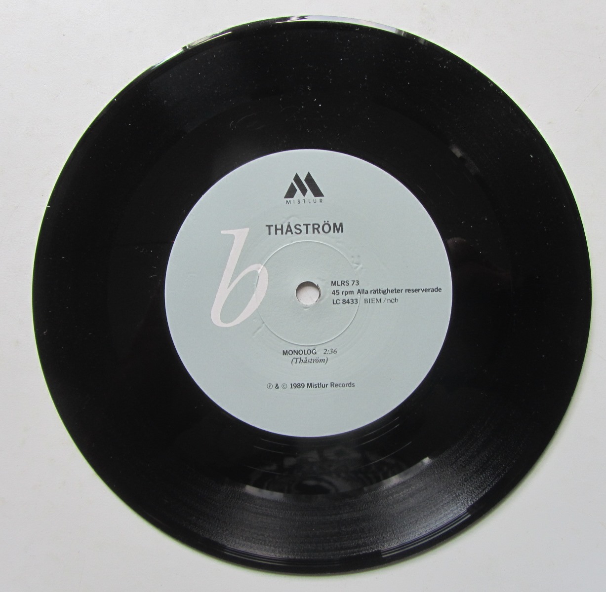 Thåström Pang Boom Krash / Monolog 7" singel - 4