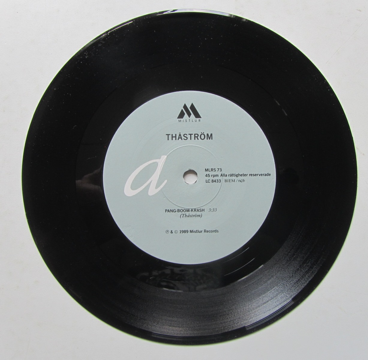 Thåström Pang Boom Krash / Monolog 7" singel - 3