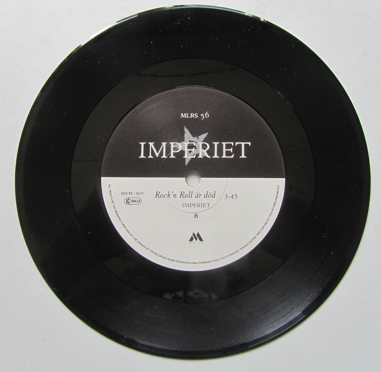 Imperiet 19hundra80sju / Rock'n Roll är död 7" singel - 4