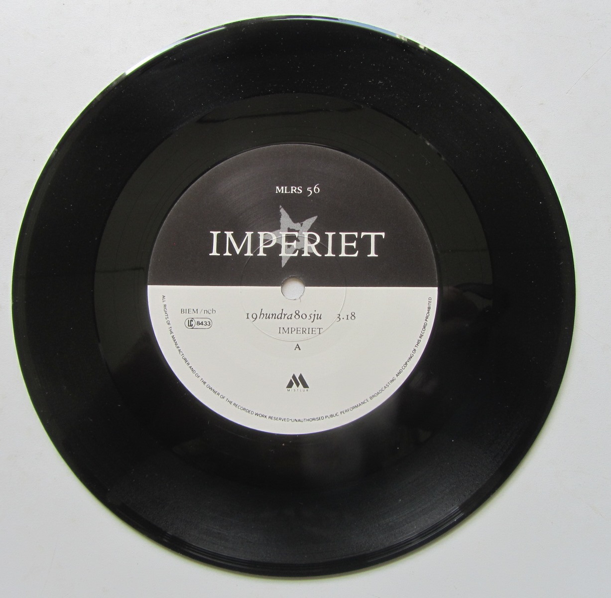 Imperiet 19hundra80sju / Rock'n Roll är död 7" singel - 3