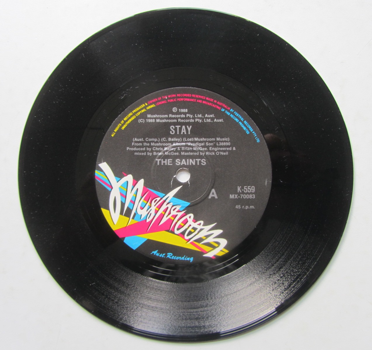 Saints Stay / Idiot Blues 7" Singel - 4
