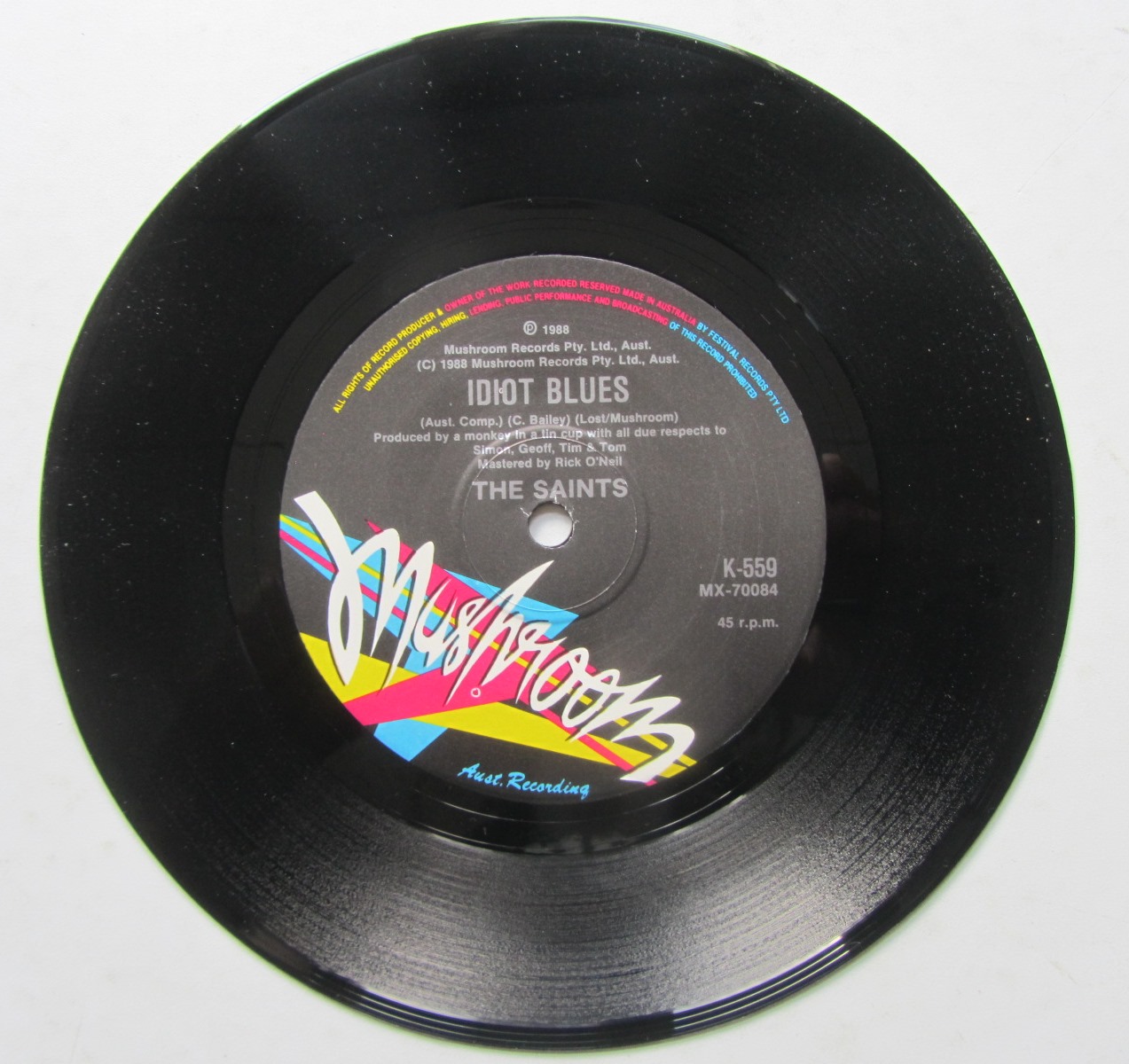 Saints Stay / Idiot Blues 7" Singel - 3
