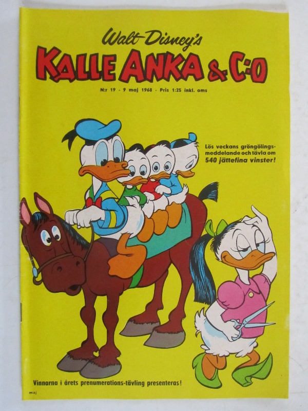 Kalle Anka 1968 19 Vg+