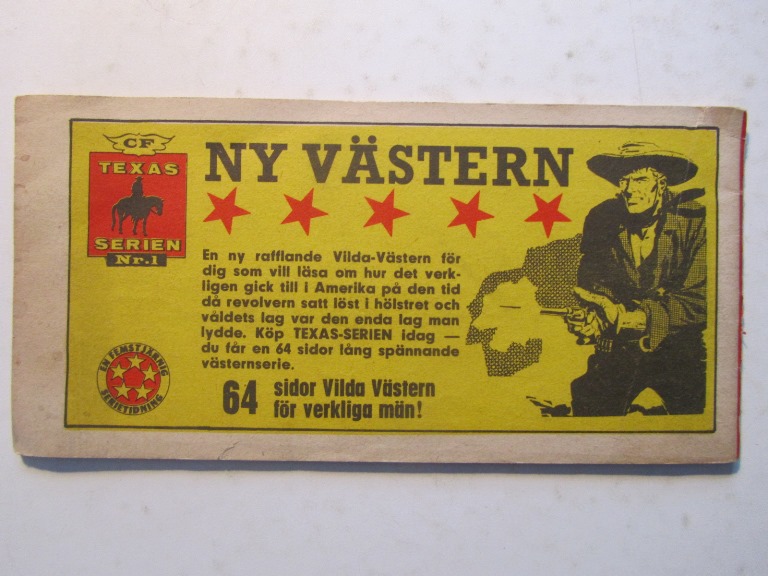 Vilda Västern 1963 45 Vg+ - 2