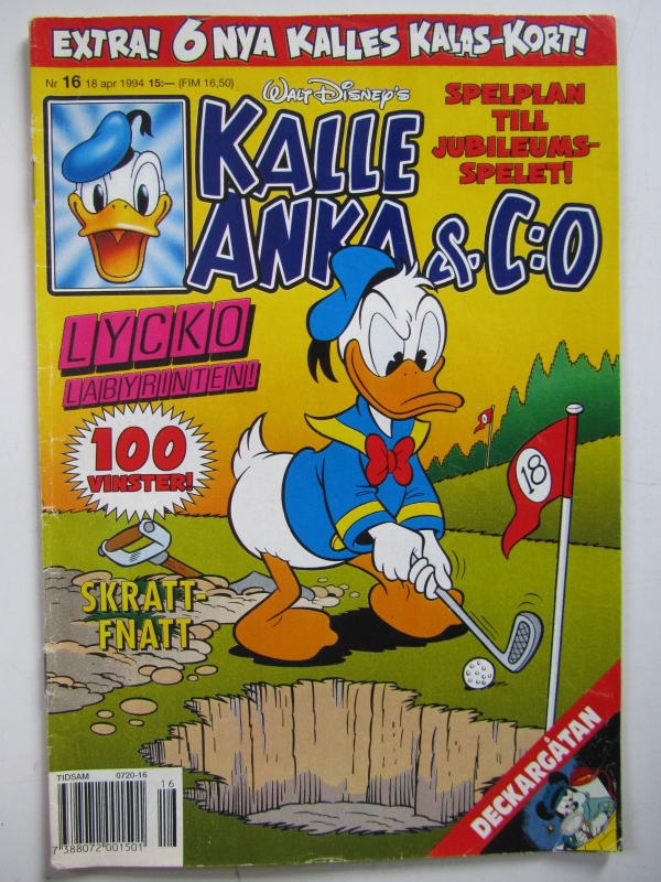 Kalle Anka & Co 1994 16 Don Rosa med bilaga