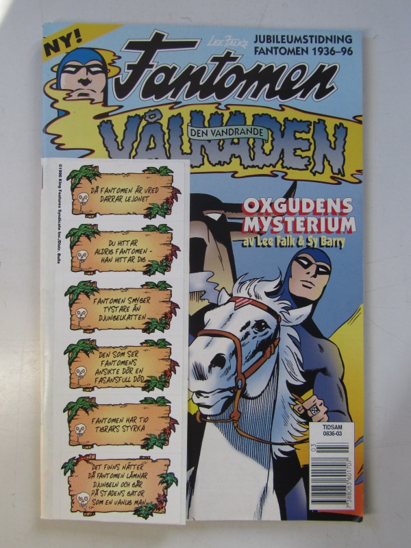 Fantomen Den vandrande vålnaden 1996 03 med klistermärken