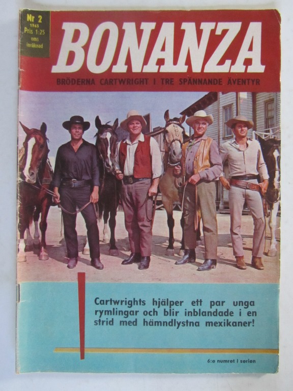 Bonanza 1963 02 Bröderna Cartwright Vg