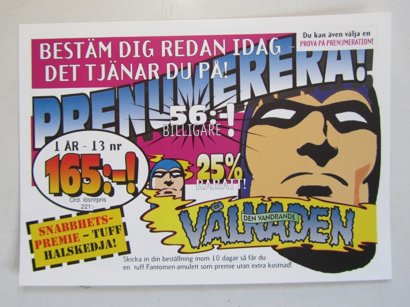 Fantomen Den vandrande vålnaden 1996 06 Med pren. kupong - 2