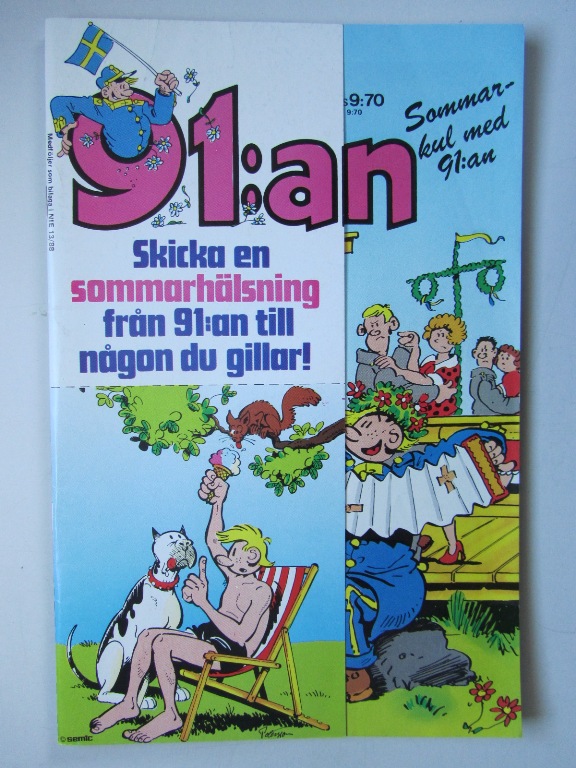 91:an 1988 13 med vykort