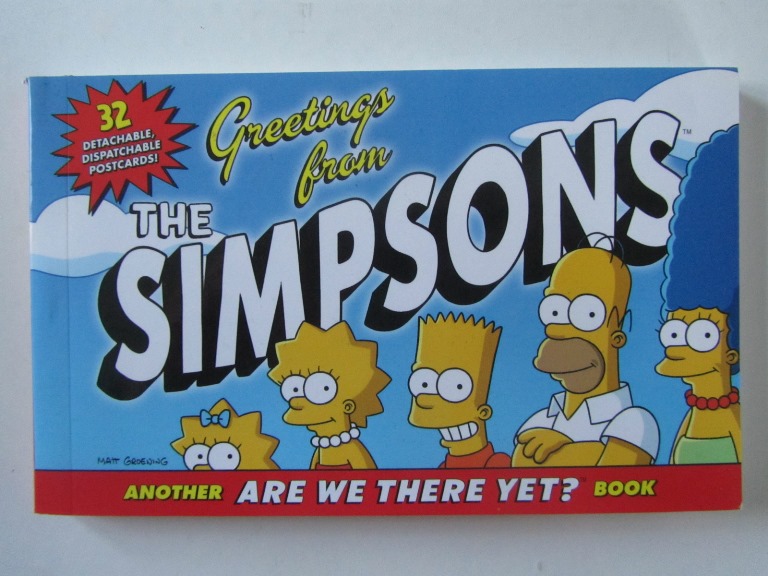 Simpsons greetings from Simpsons - vykort