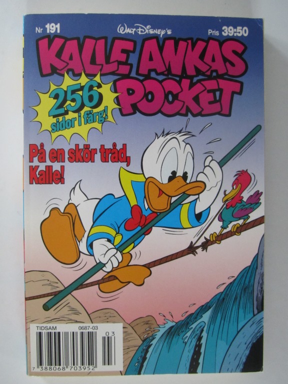 Kalle Ankas pocket 191 På en skör tråd, Kalle