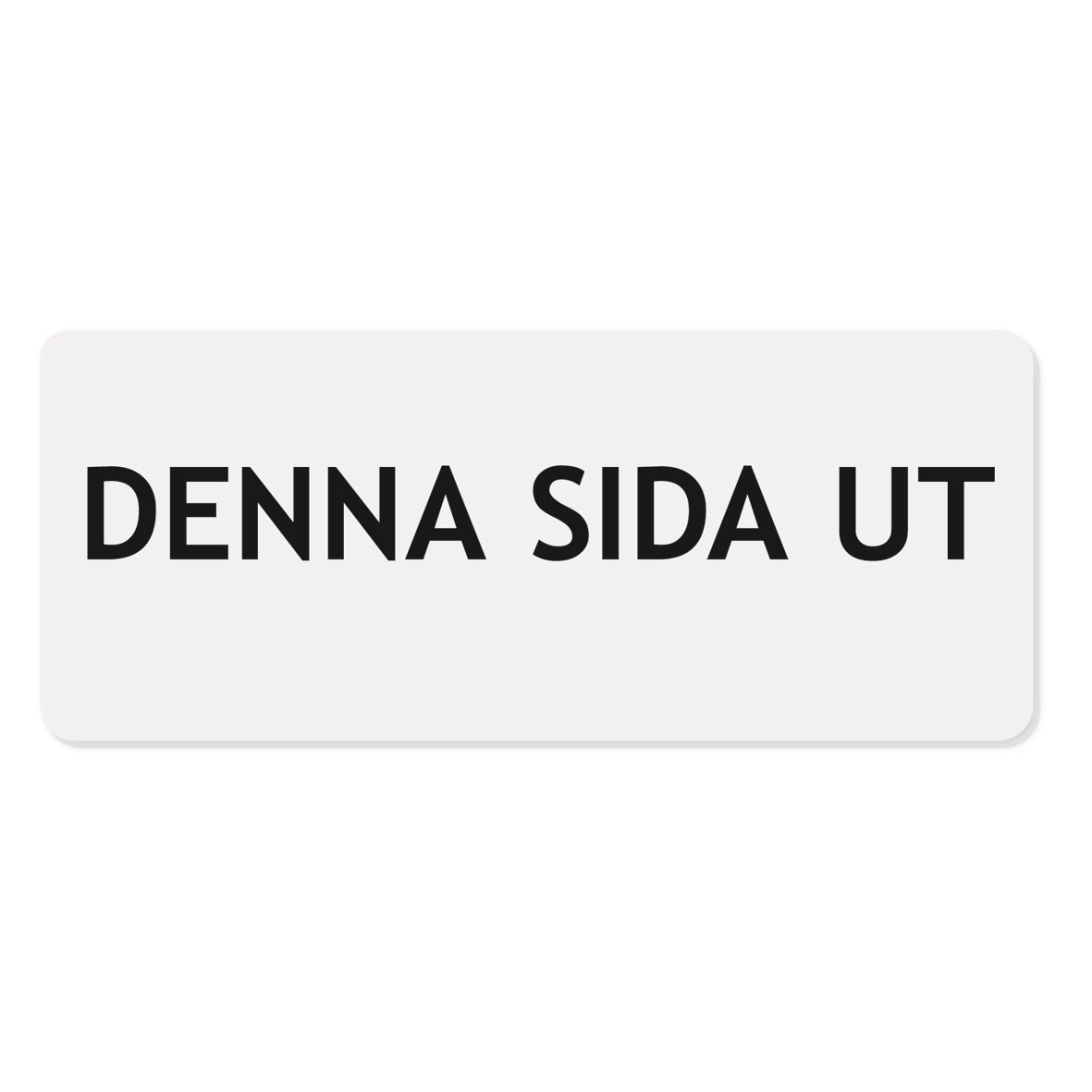 Dekal till Sumphink "Denna sida ut"