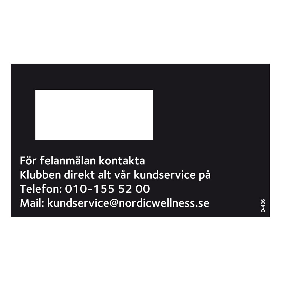 Nordic Wellness,  dekal för äldre ID nummer dekal.