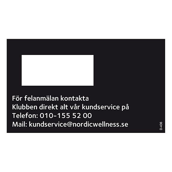 Nordic Wellness,  dekal för äldre ID nummer dekal.