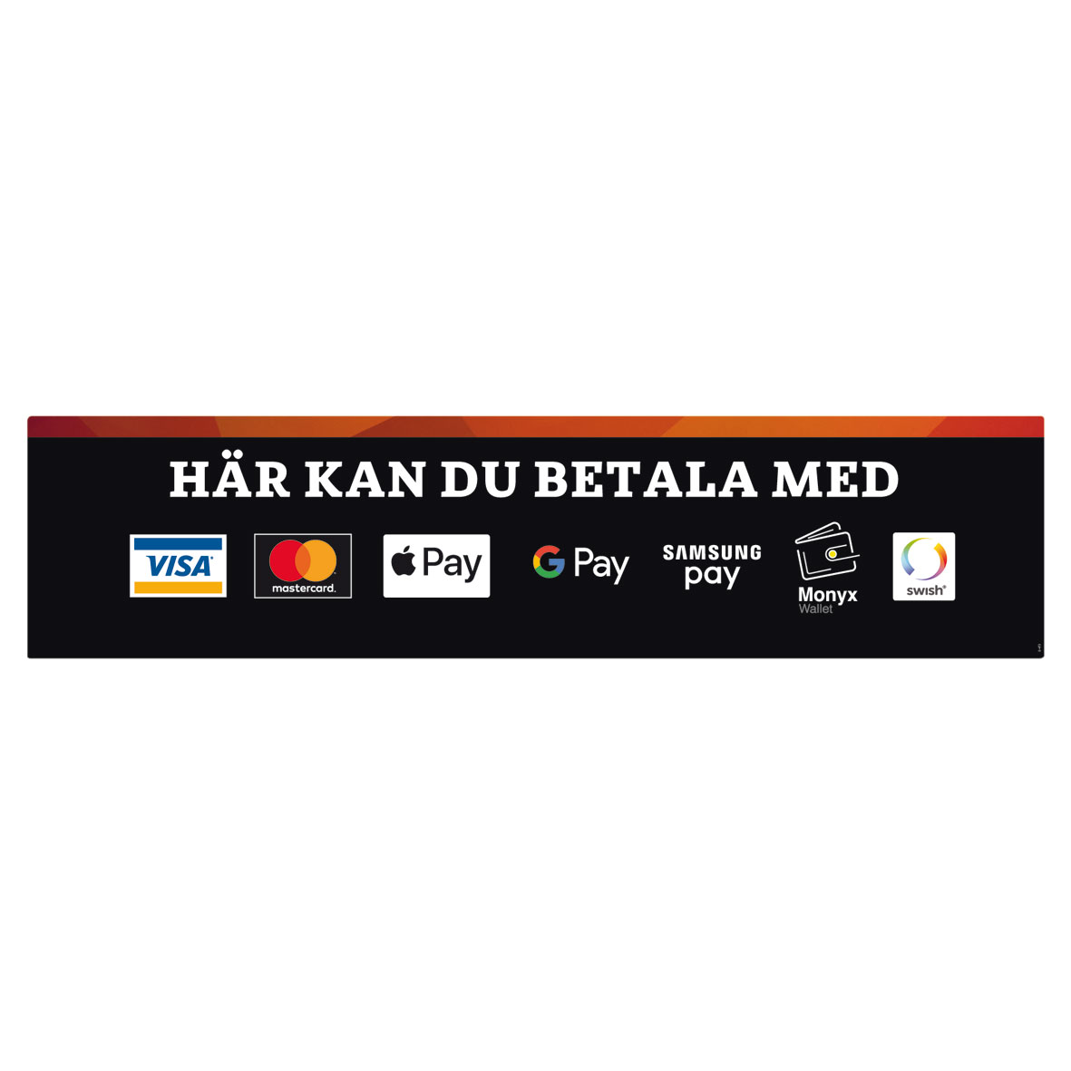 Nedre poster Nayax med touchskärm