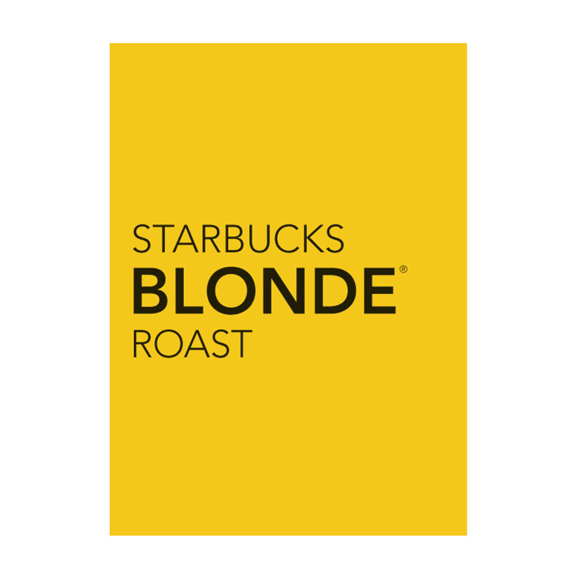 Kanisterdekal Starbucks Blonde Roast