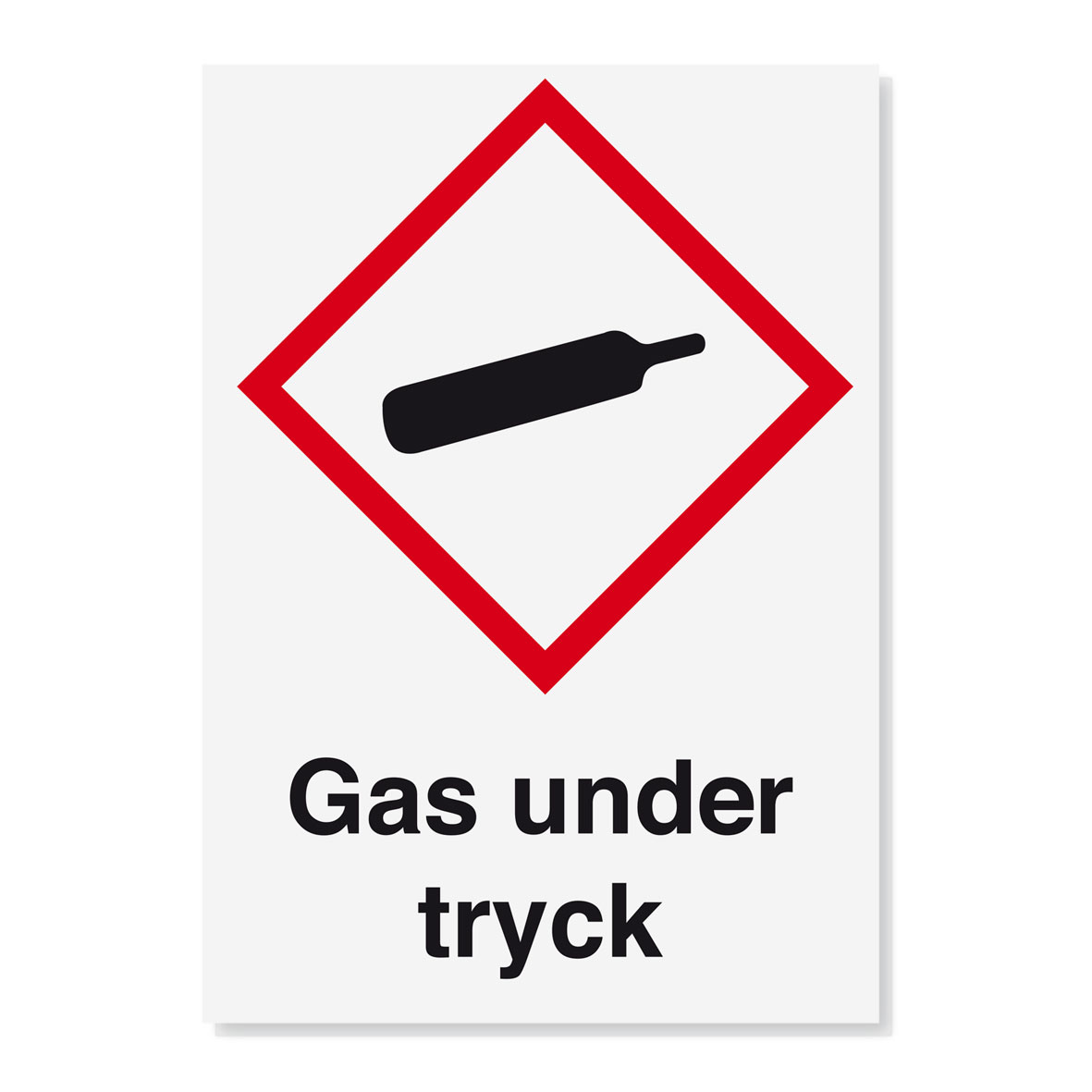 Dekal Gas under tryck 70 x 50 mm