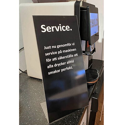Serviceskylt