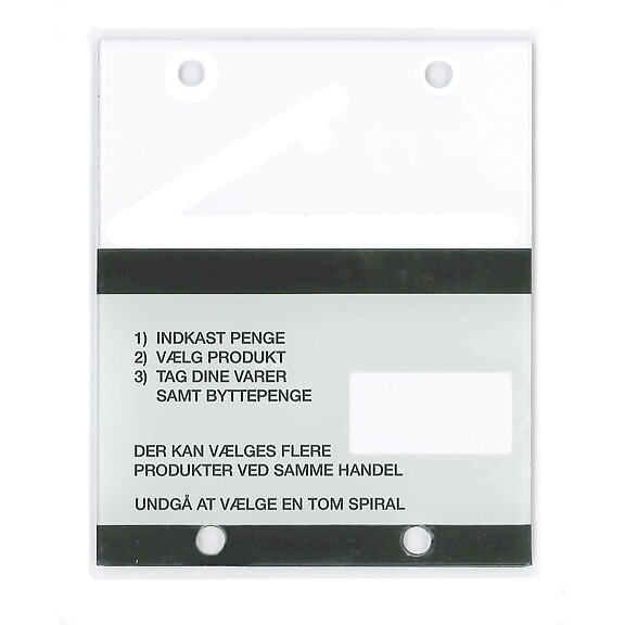Payment  Instructions on plexiglass