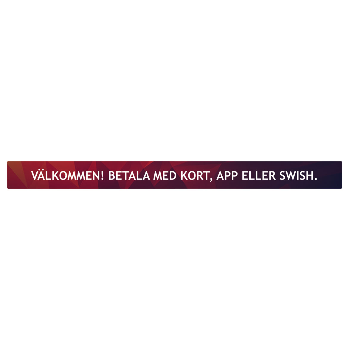 Streamer. Kort, App eller Swish.