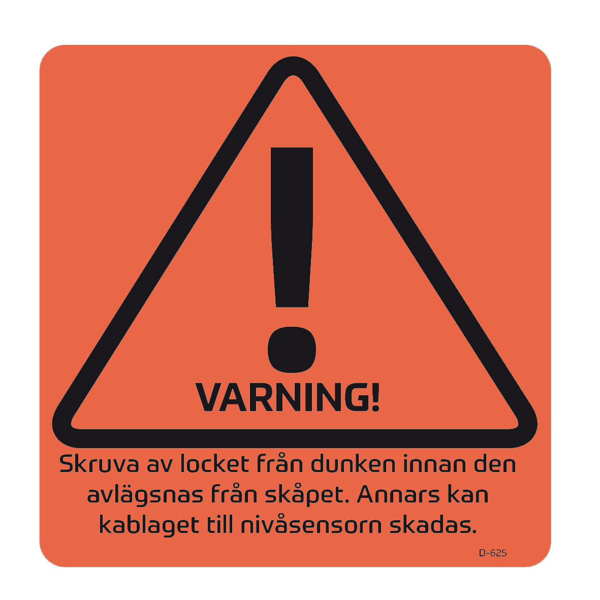 Dekal Varning