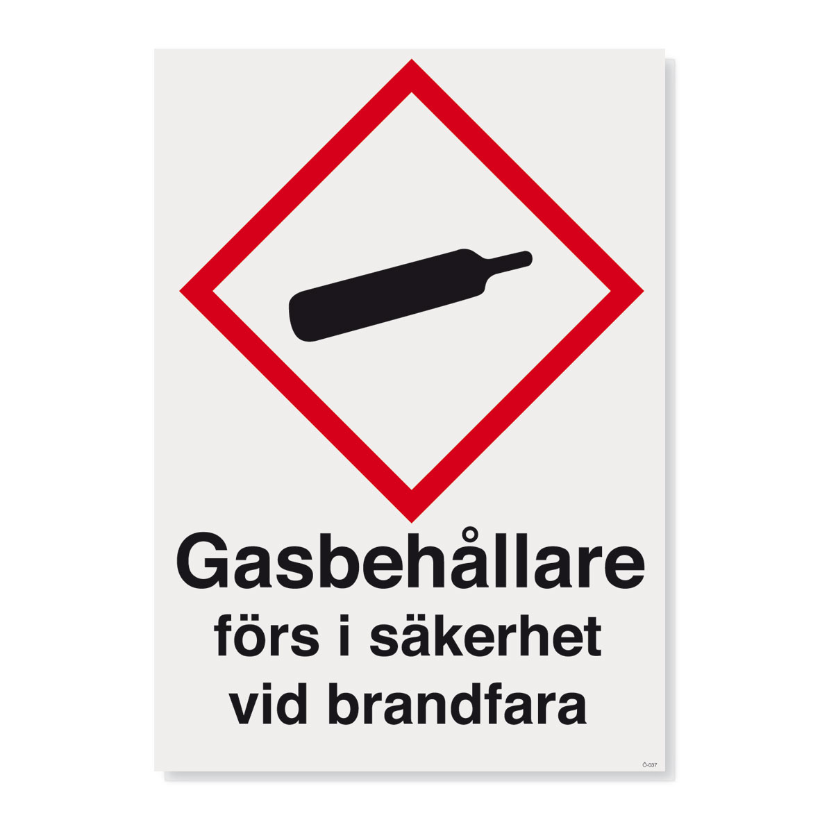 Dekal Gasflaskor 297 x 210 mm