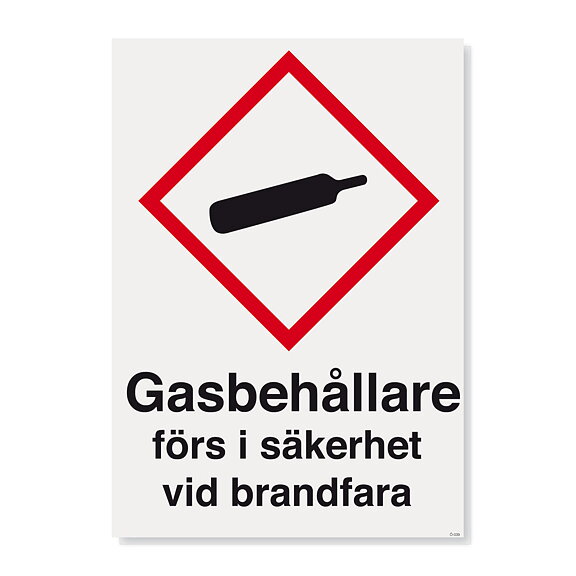 Dekal Gasflaskor 70 x 50 mm