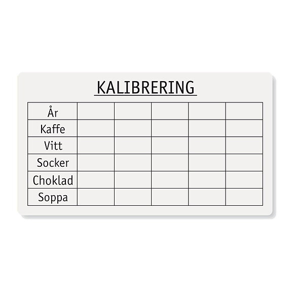 Kalibrerings dekal