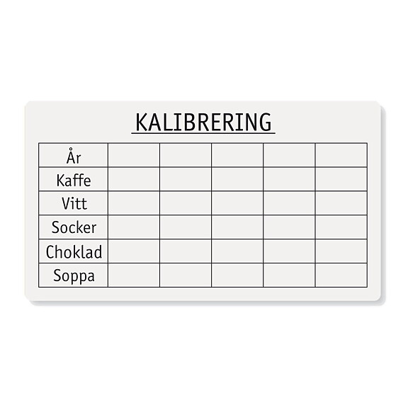 Kalibrerings dekal