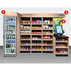 Selecta logo utskuren text 25 x 8 cm. Snack Market profilering.