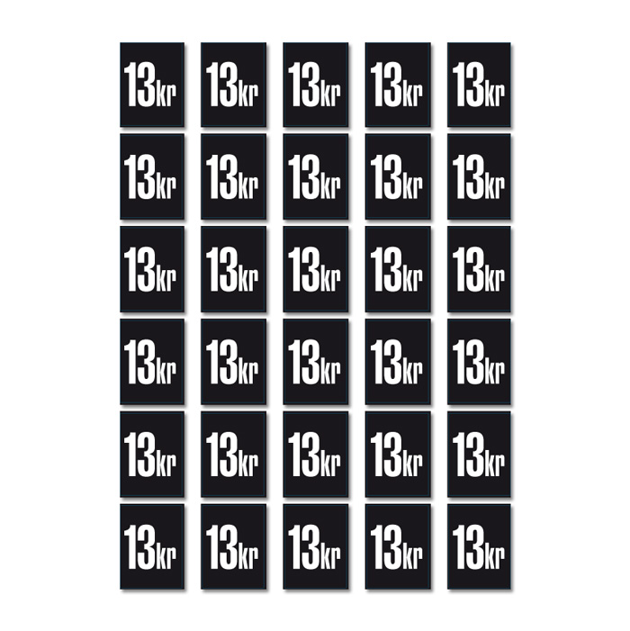 Price Decals, Den (P-art.nr)