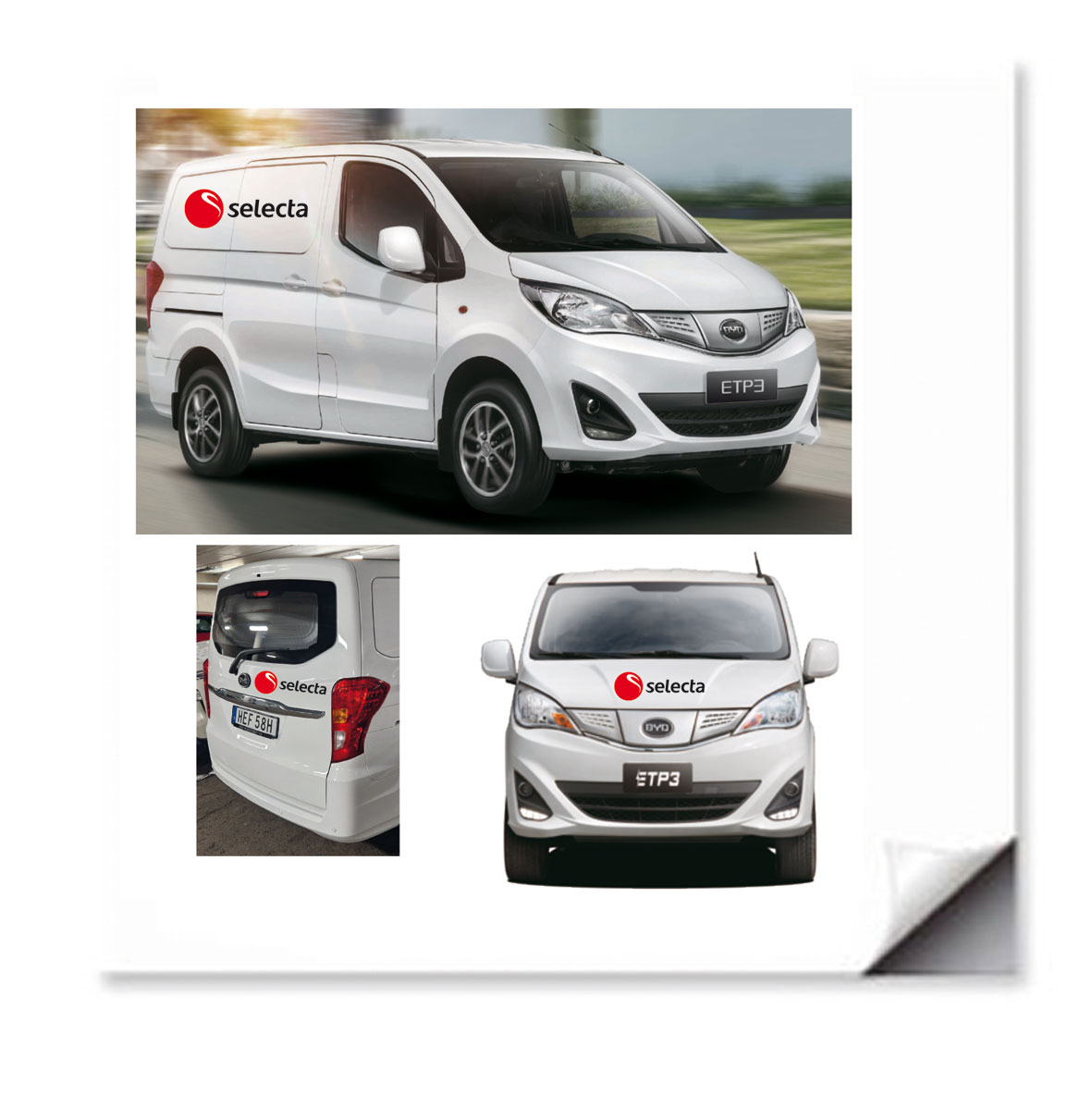 Bildekor komplett till BYD Transporter