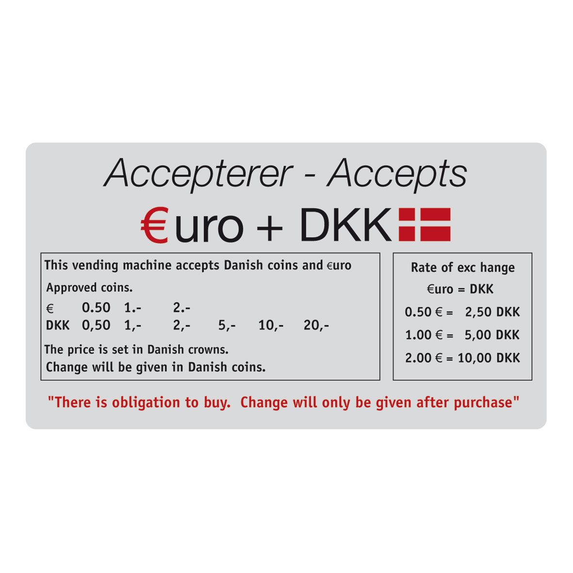 Pay Decals, Den (B-art.nr)