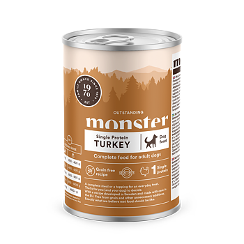 Monster Burk Single Protein Turkey 400g