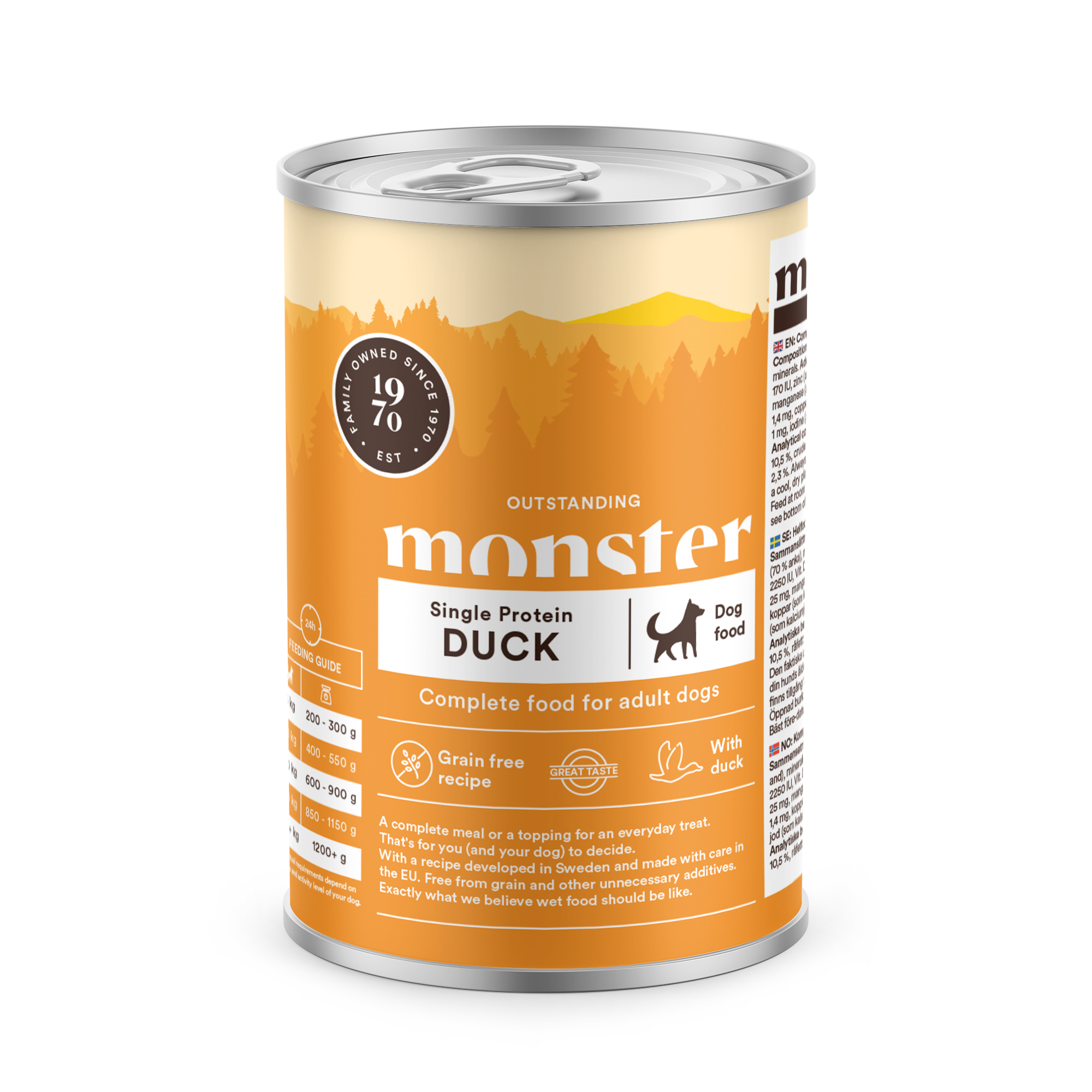 Monster Burk Single Protein Duck 400g