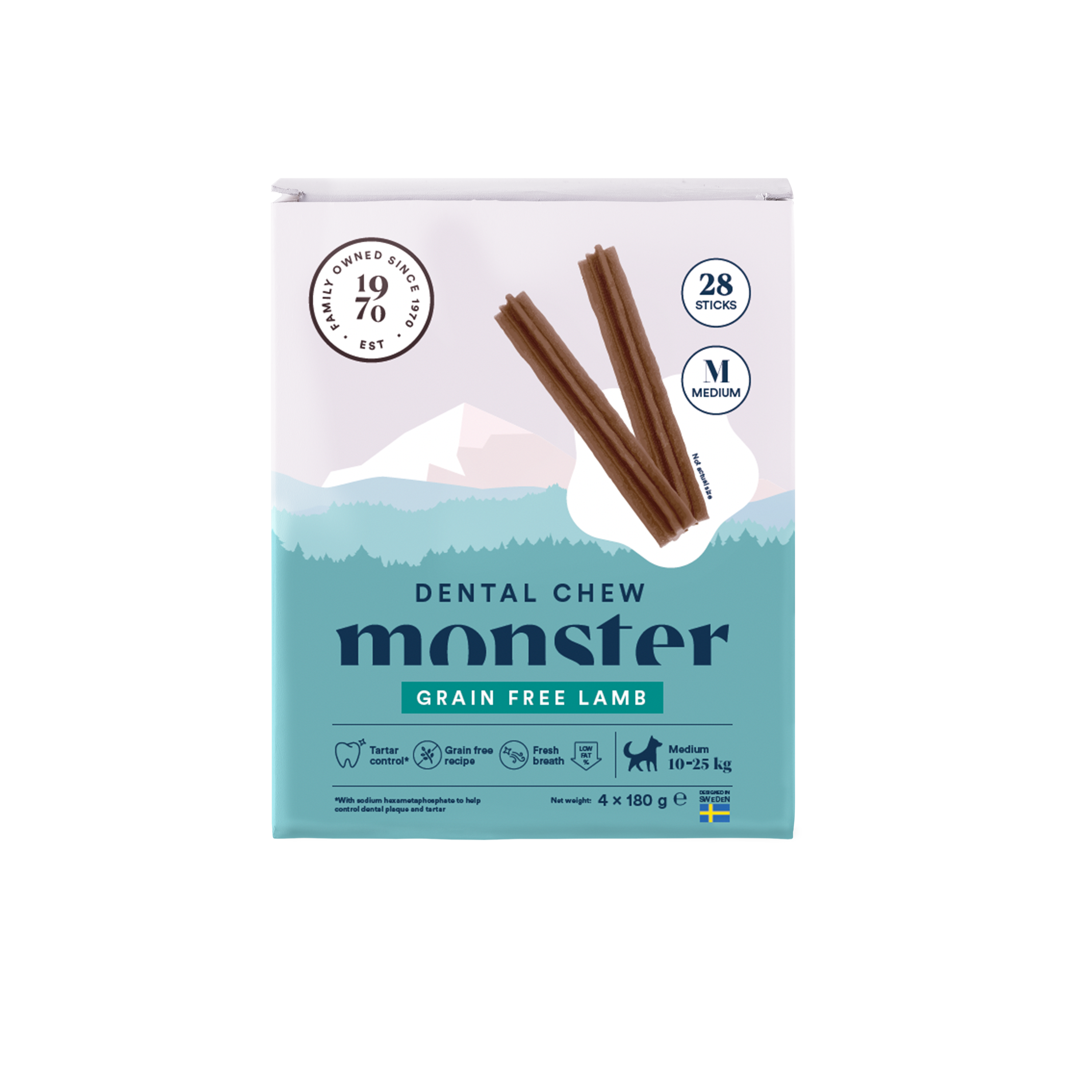 Monster Dental Chew  Lamb  Månadspack S,M,L - 2