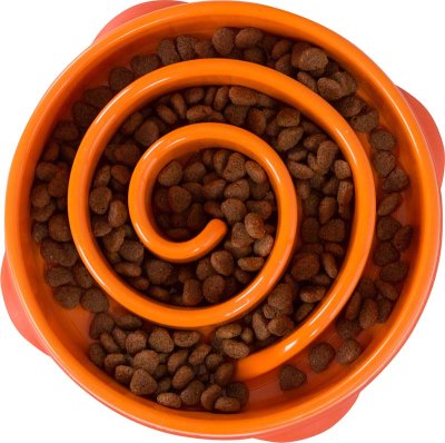  MATSKÅL FUN FEEDER SLO-BOWL Orange Small - 2