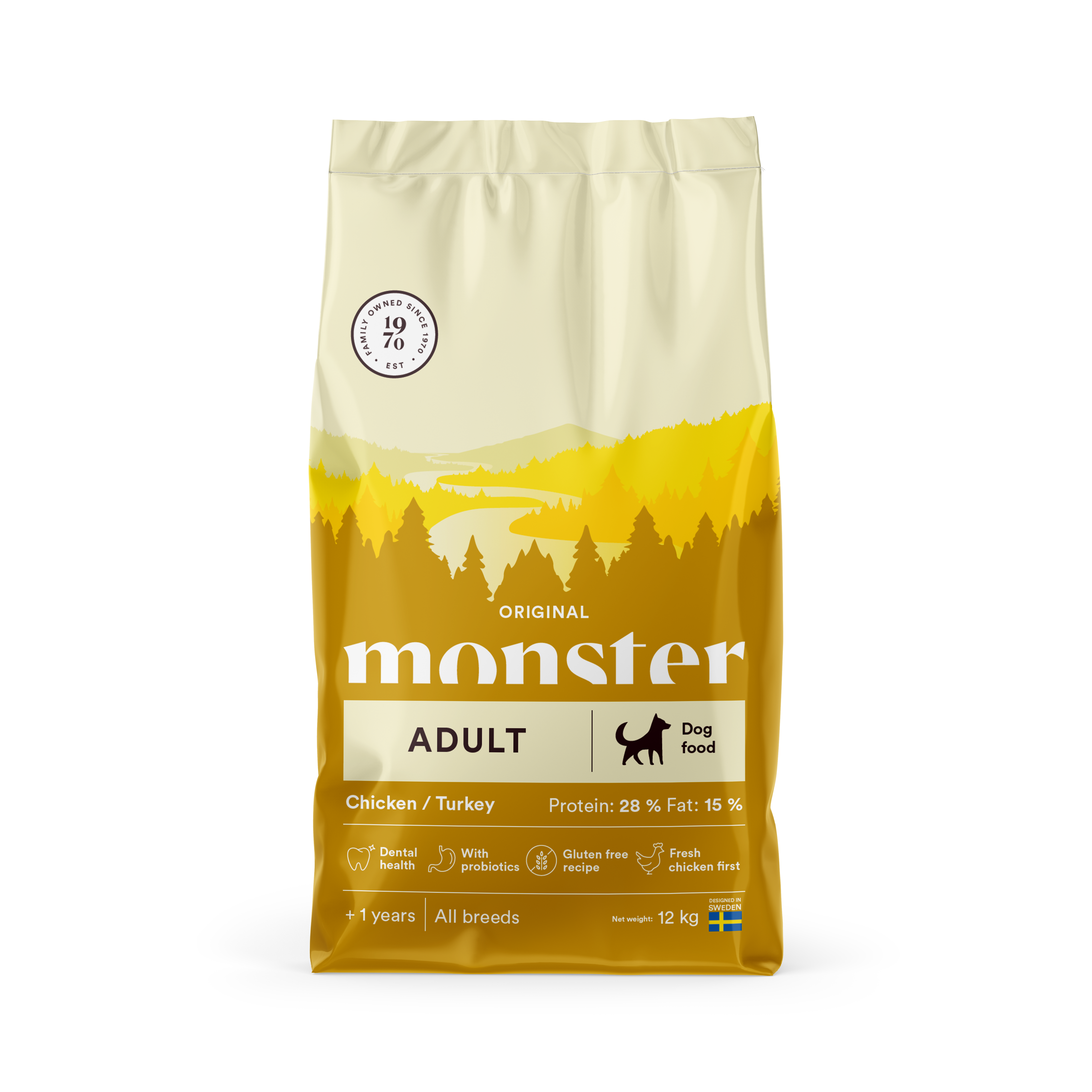 Monster Dog Original Adult Chicken/Turkey 12Kg
