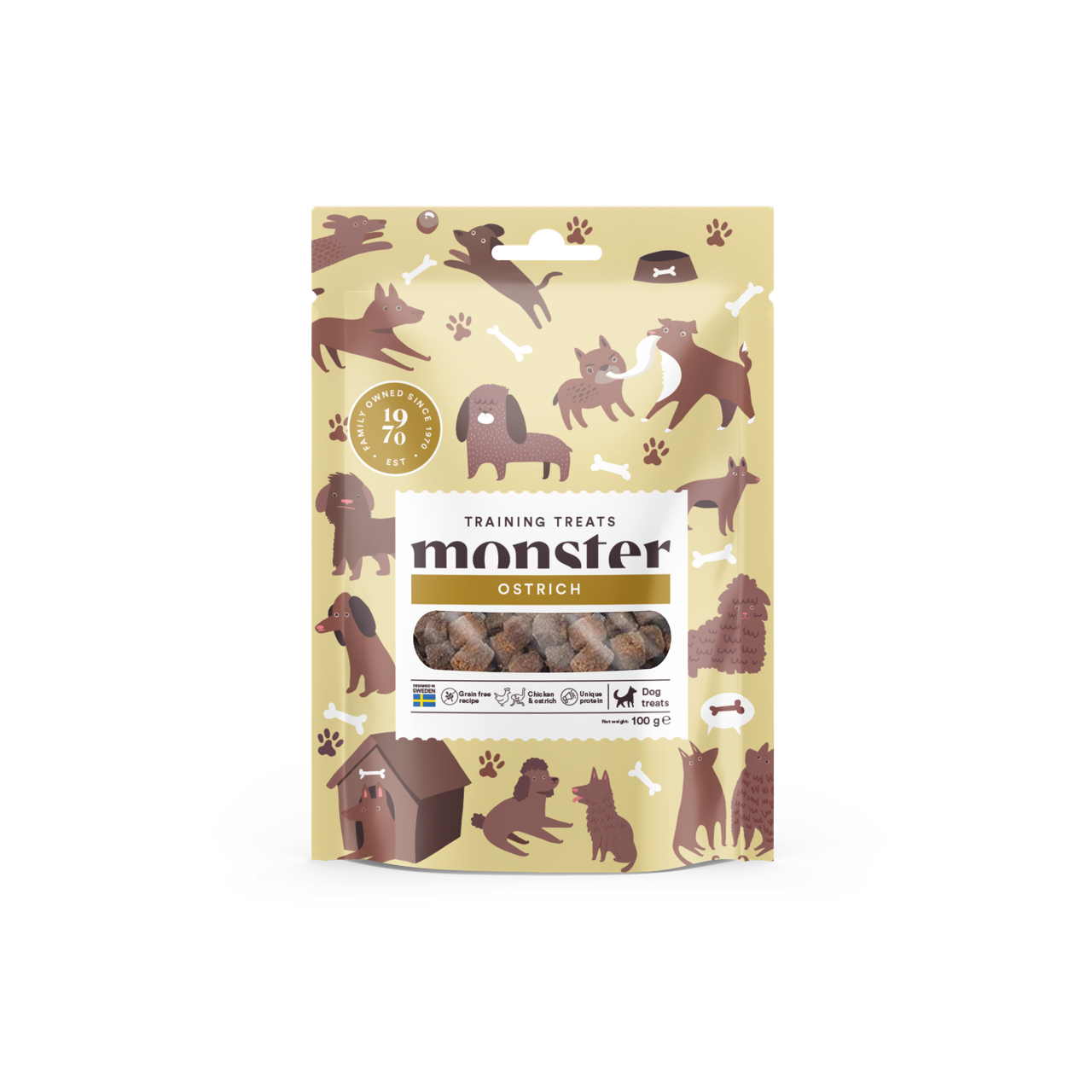 Monster Dog Training Treats Chicken & Ostrich 100g