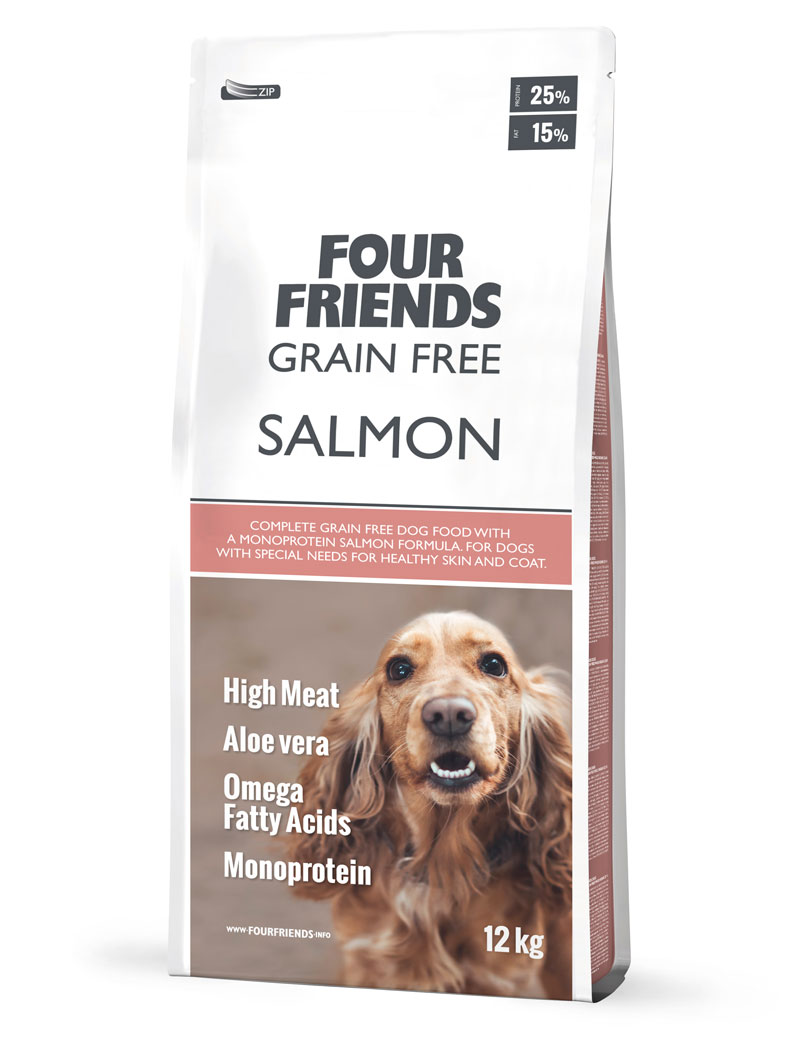 Four Friends  Grain Free Salmon  12 kg 