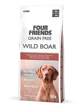 Four Friends  Grain Free Wild Boar 12 kg