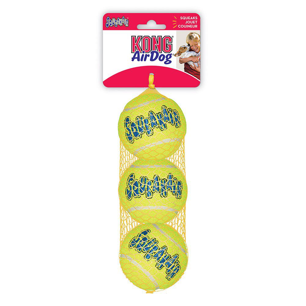 Kong Airdog Squeaker Tennisboll 3-Pack 
