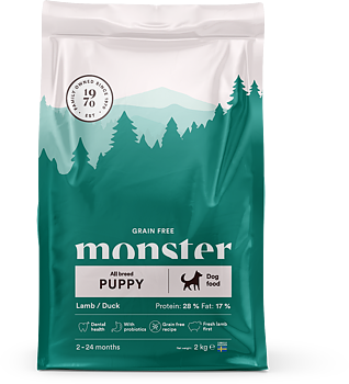 Monster Dog Puppy Grain Free  Lamb/Duck 2kg