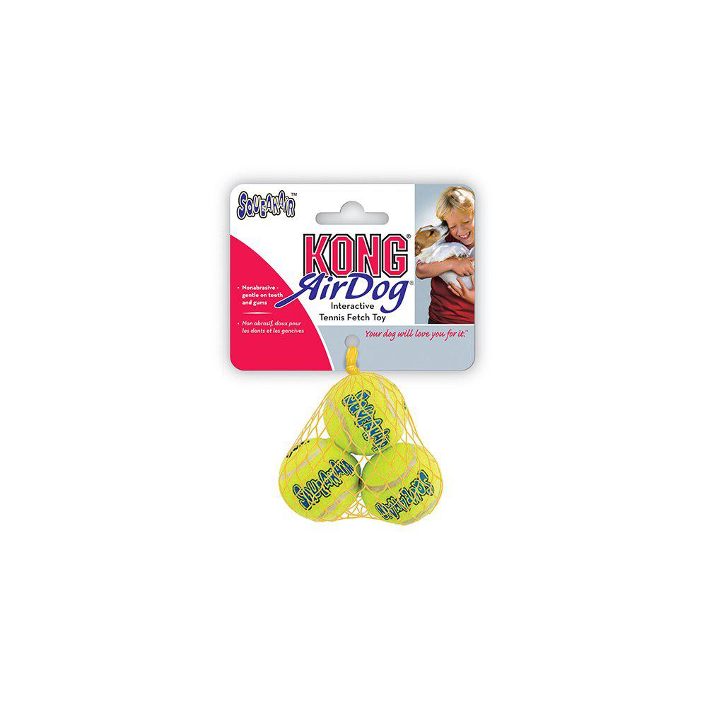 Kong Airdog Squeakair Tennisboll 3pack  XS